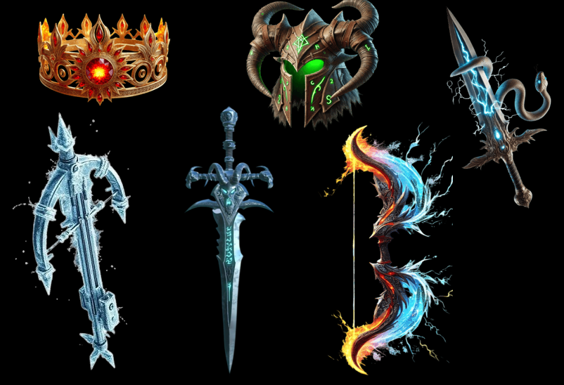 神话独特物品展示